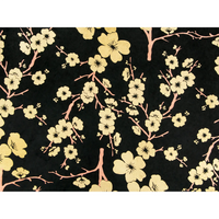 Lokta Papier / Bogen Blüten und Zweige / ebenholz/ gold-kupfer