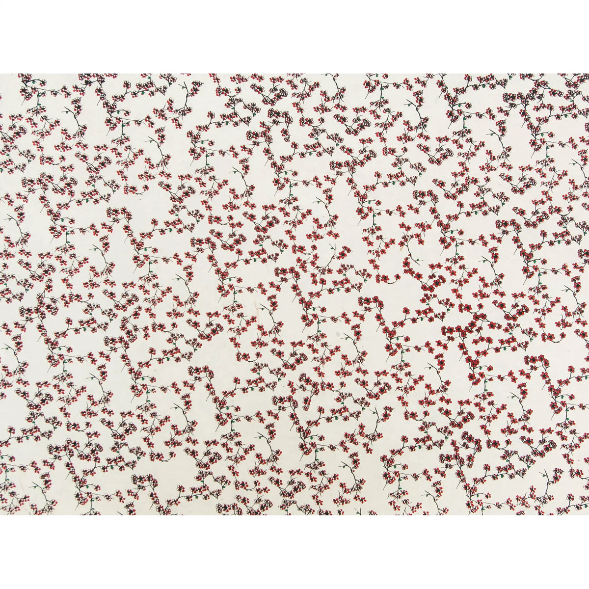 Lokta Papier / Bogen Blütenzweige / natur/ rot/ bambus/ ebenholz