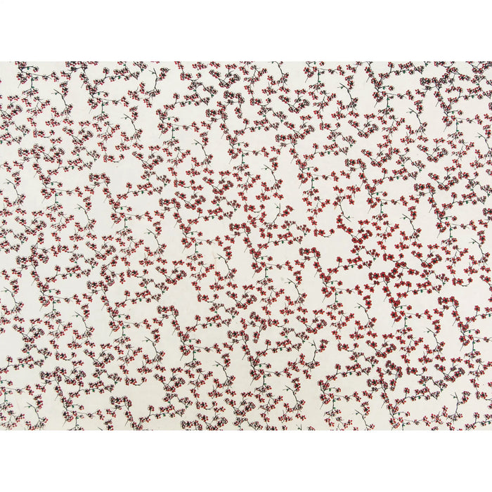 Lokta Papier / Bogen Blütenzweige / natur/ rot/ bambus/ ebenholz