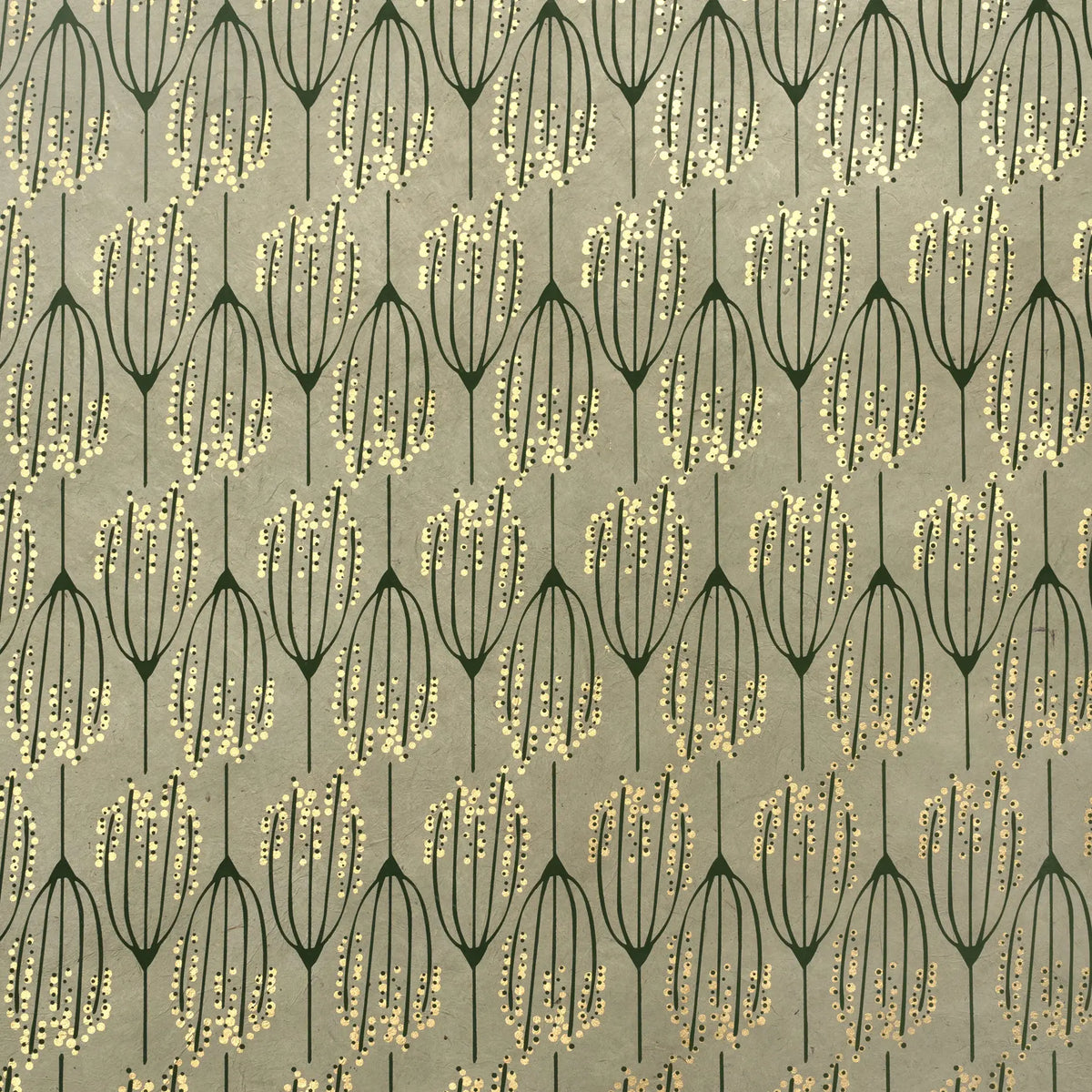 Lokta Papier / Bogen Blumen / sand/ kupfer/ schokolade