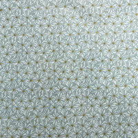 Lokta Papier / Bogen Gänseblümchen / mildes blau / weiß / gold