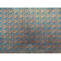 Lokta Papier / Bogen Tropfen / aquamarine/ kupfer
