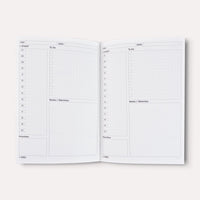 Undatierter-Tagesplaner-Palermo-Softcover-A5-320Seiten-innenansicht-aufgeschlagen-Buch-Produktansicht-2