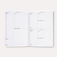 Undatierter-Tagesplaner-Palermo-Softcover-A5-320Seiten-innenansicht-aufgeschlagen-Buch-Produktansicht-3