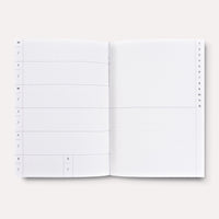 Undatierter-Wochenplaner-Palermo-Softcover-A5-144Seiten-Buch-Innenansicht-Wochenuebersicht-1