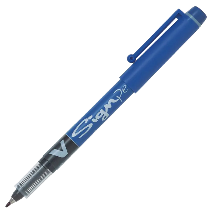 V_Sign Pen / Faserschreiber / 0,6mm / blau