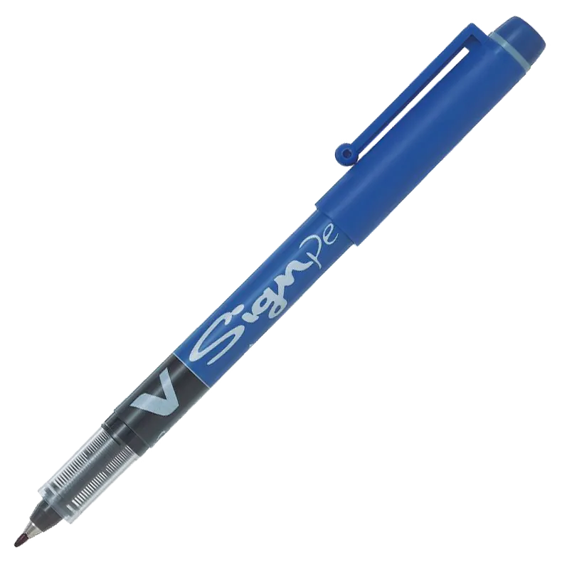 V_Sign Pen / Faserschreiber / 0,6mm / blau
