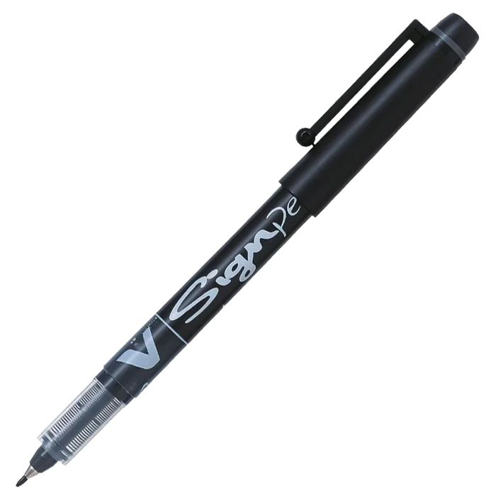 V_Sign Pen / Faserschreiber / 0,6mm / schwarz