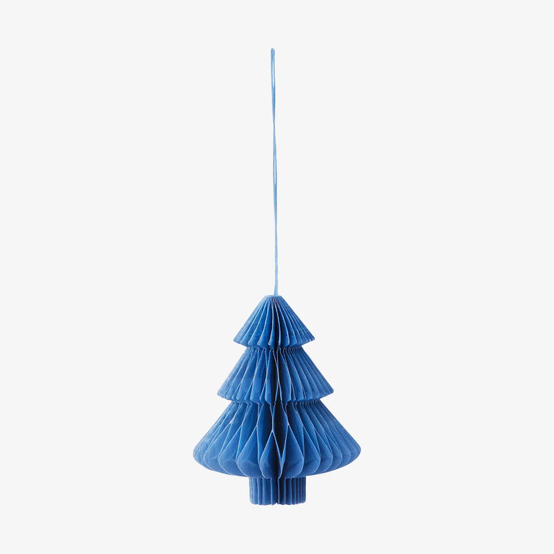 Wabenpapier / Honeycomb / Baum / H9-10cm / Blau