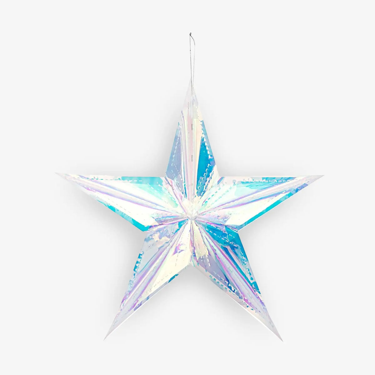 Wabenstern-irisierend-40cm-Folie-Produktansicht