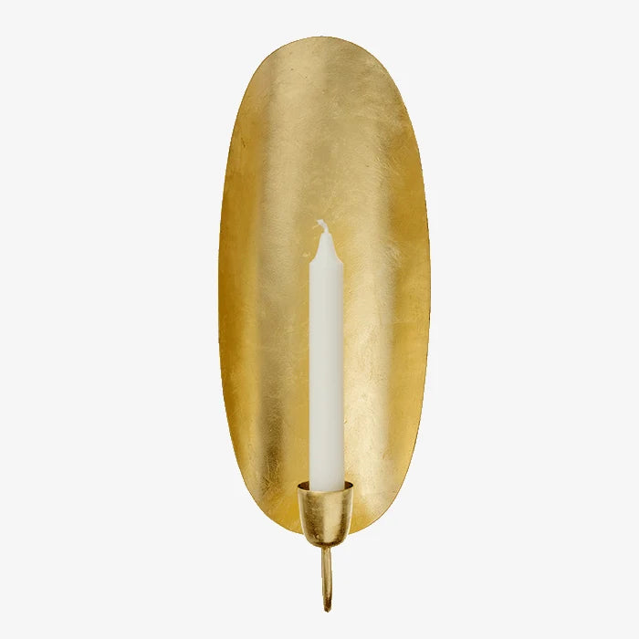 Golden Wall Light / Oval / Kerzenhalter
