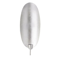 Silver Wall Light / Oval / Kerzenhalter