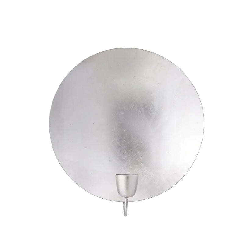 Silver Wall light / round / Kerzenhalter