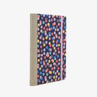 Wochenplaner | Format:12x16,5cm | 2027 | Cover: Offset Papier | Motiv: Polkadots bunt auf anthrazit/schwarz