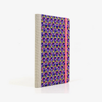 Wochenplaner-12x16_5cm-spaltenaufteilung-Cover-Chiyogami-Motiv-Bogen-1094C-Flechtmuster-purple-Pink-seitlich-von-hinten