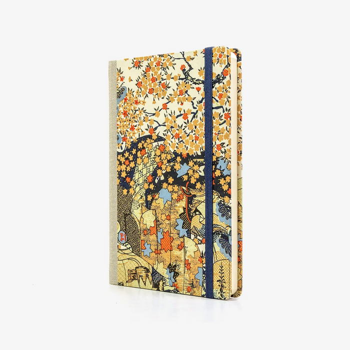 Wochenplaner | Format:12x16,5cm | 2027 | Cover:Chiyogami Papier | Motiv: Bogen-1112C-Landscape-Trees