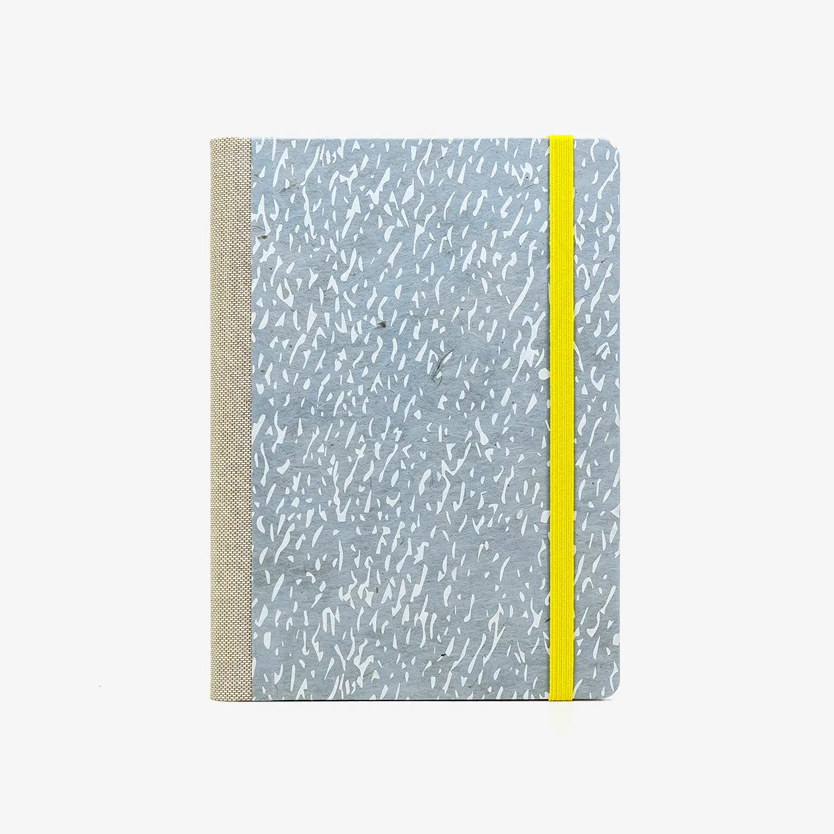 Wochenplaner-12x16_5cm-spaltenaufteilung-Cover-Lokta-papier-Motiv-Krikel-Krakel-auf-milden-blau
