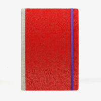 Wochenplaner-17x24cm-cover-Chiyogami-Motiv-Same-Komon-rot-gold-von-vorn