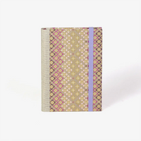 Wochenplaner-2026-blaupause-format-9x13cm-bezogen-mit-chiyogami-Bluetenpattern-1-rose-Produktansicht-cover-vorn