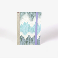 Wochenplaner-2026-blaupause-format-9x13cm-bezogen-mit-chiyogami-Wald-pastellblau-pastellgruen-Produktansicht-cover-vorn