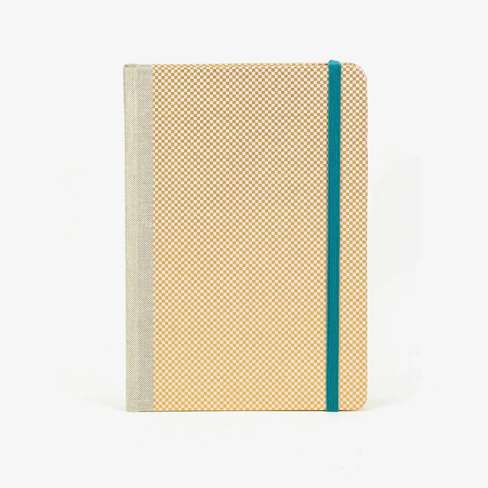 Wochenplaner-A5-2025-Chiyogami-geometrisch-Karos-gold-pink-cover-vorn-1