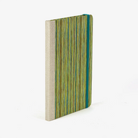 Wochenplaner-A5-2025-Chiyogami-geometrisch-Streifen-gruen-cover-seitlich-hinten