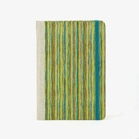 Wochenplaner-A5-2025-Chiyogami-geometrisch-Streifen-gruen-cover-vorn-1