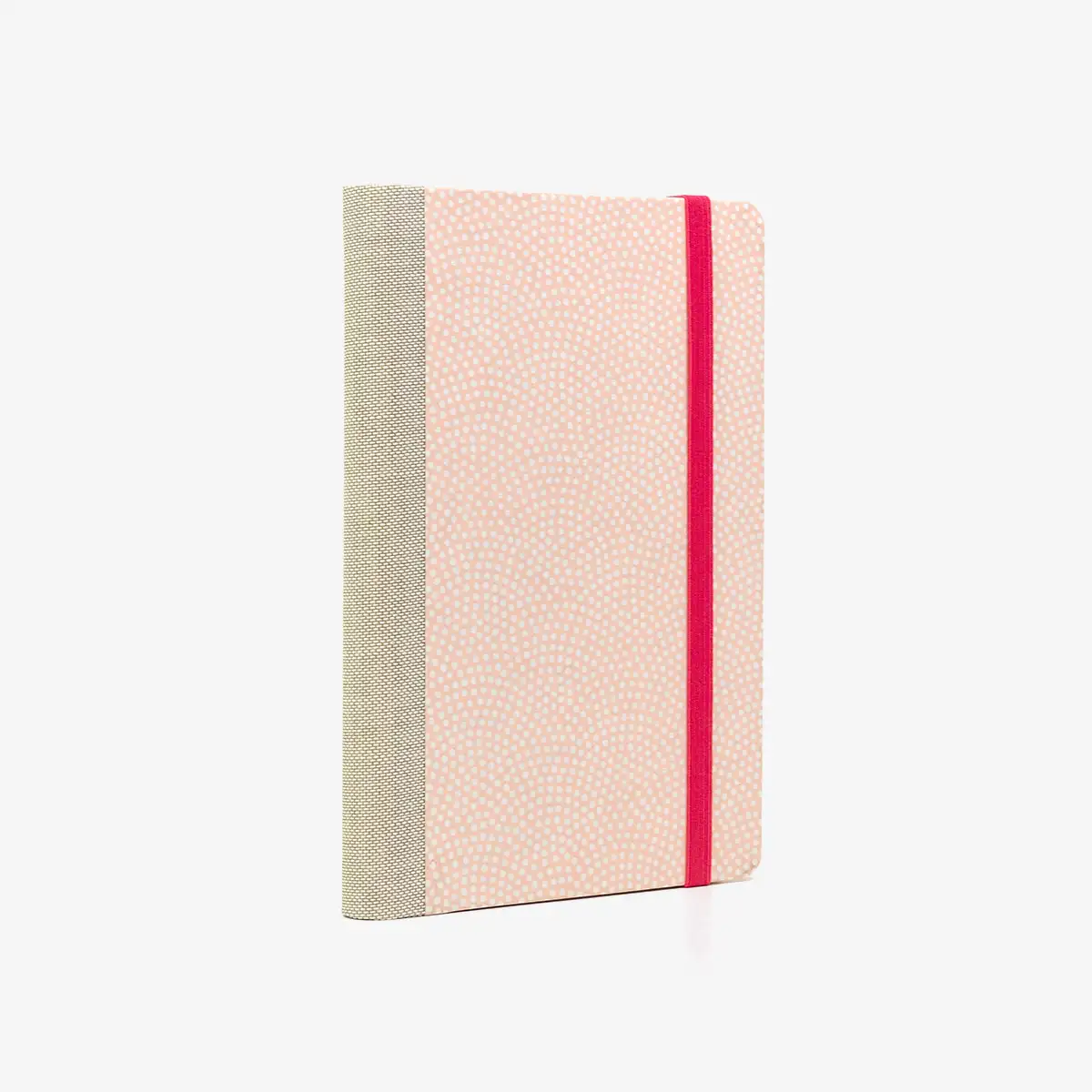 Wochenplaner-A6-design-Chiyogami-Papier-Same-Komon-helles-Pink-seitlich-von-hinten
