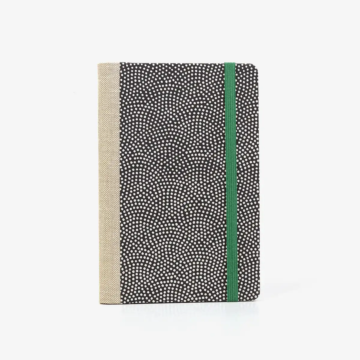 Wochenplaner-A6-design-Chiyogami-Papier-Ssame-Komon-schwarz-von-vorn