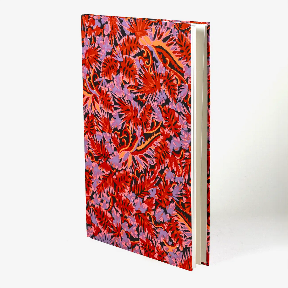 Wochenplaner-Chiyogami-Monstera-deliciosa-rot-2026-von-carta-pura-16x-24cm-cover-von-vorn-Produktansicht-seitlich-vorn