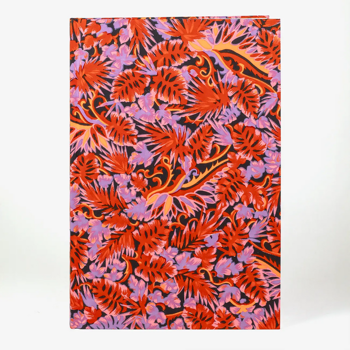 Wochenplaner-Chiyogami-Monstera-deliciosa-rot-2026-von-carta-pura-16x-24cm-cover-von-vorn-Produktansicht