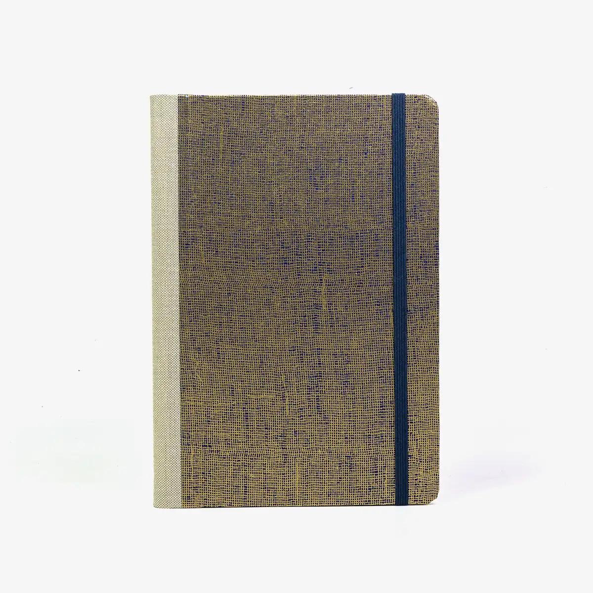 Wochenplaner-Format-A5-cover-chiyogamipapier-Motiv-Gaze-gold-auf-blau-cover-von-vorn