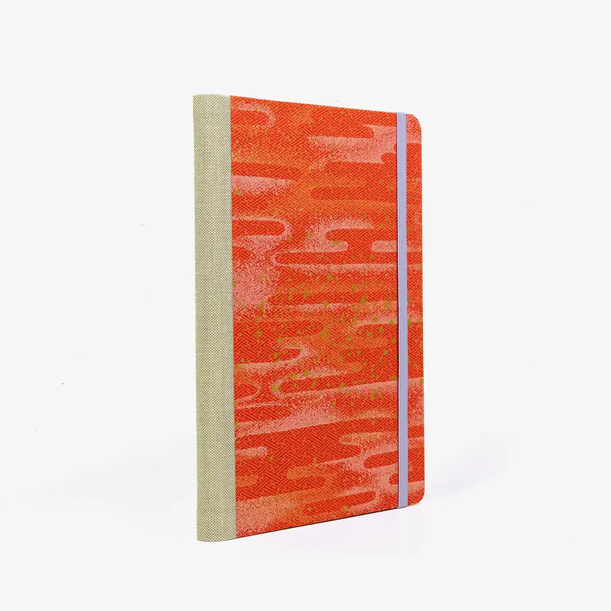 Wochenplaner-Format-A5-cover-chiyogamipapier-Motiv-Space-is-the-place-rot-cover-von-hinten