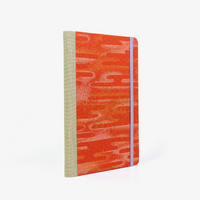 Wochenplaner-Format-A5-cover-chiyogamipapier-Motiv-Space-is-the-place-rot-cover-von-hinten