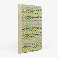 Wochenplaner-Format-A5small-cover-Chiyogami-papier-Motiv-Bogen-1037C-Bluetenpattern1-gruen-cover-seitlich-von-hinten