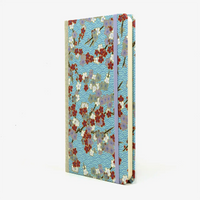 Wochenplaner-Format-A5small-cover-Chiyogami-papier-Motiv-Bogen-1049C-Blueten-bunt-cover-seitlich-von-vorn