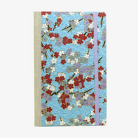Wochenplaner-Format-A5small-cover-Chiyogami-papier-Motiv-Bogen-1049C-Blueten-bunt-cover-von-vorn