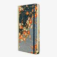 Wochenplaner-Format-A5small-cover-Chiyogami-papier-Motiv-Bogen-1090C-blau-cover-seitlich-von-vorn