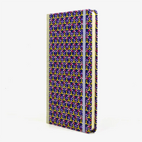 Wochenplaner-Format-A5small-cover-Chiyogami-papier-Motiv-Bogen-1094C-Flechtmuster-purple-Pink-cover-seitlich-von-vorn