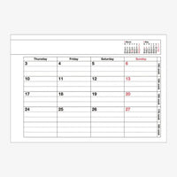 Wochenplaner-Notebook-Calendar-XS-Mint-Produktansicht-blick-in-den-Kalender-wochenansicht-2