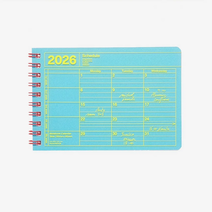 Wochenplaner-Notebook-Calendar-XS-blue-Produktansicht-cover-vorn