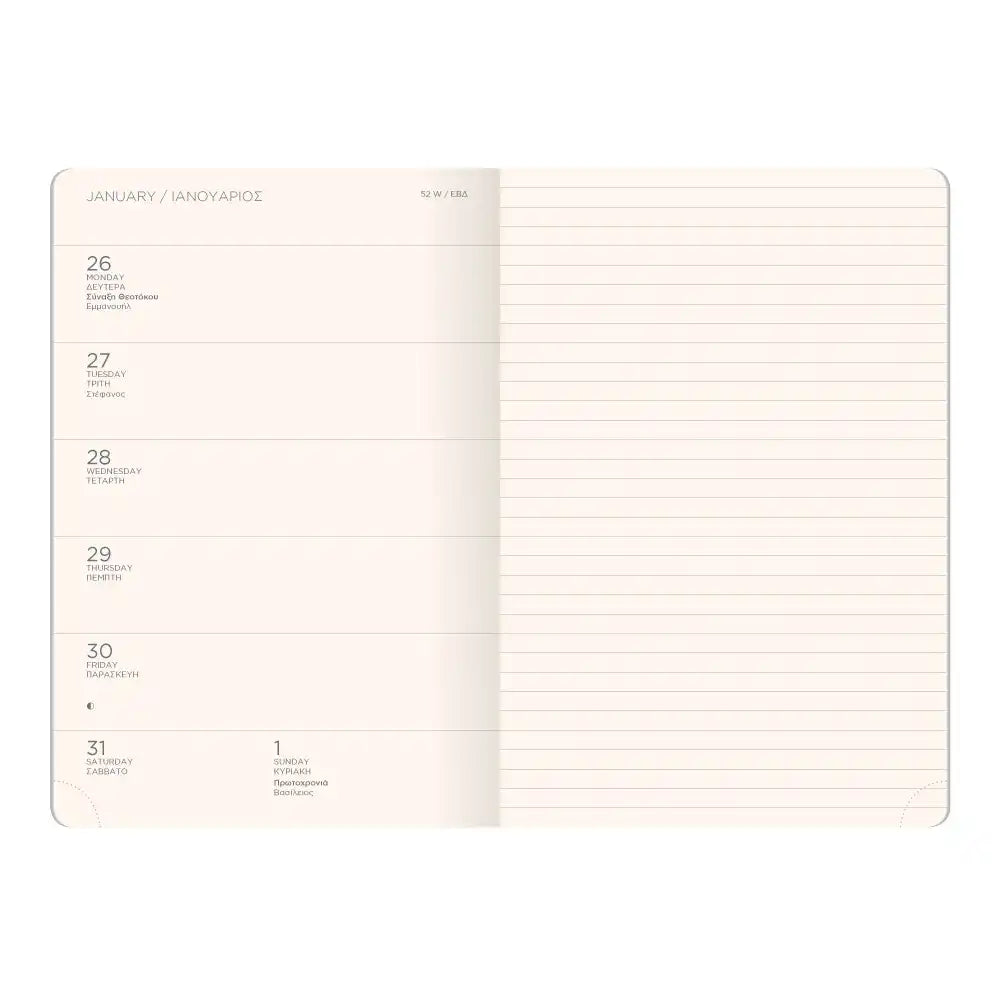 Wochenplaner / Wochenkalender / Softline Weekly Diary Medium / Black