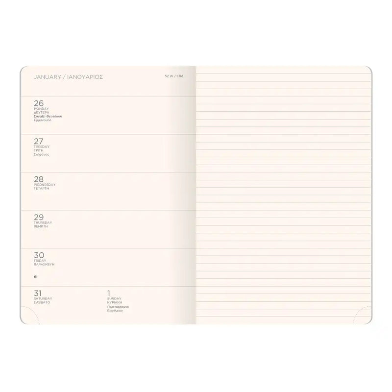 Wochenplaner / Wochenkalender / Softline Weekly Diary Medium / Black