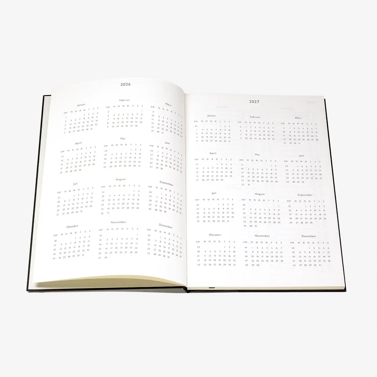 Wochenplaner-Tsumugi-schwarz-2026-von-carta-pura-9x15cm-und-16x-24cm-Monatsansicht-1
