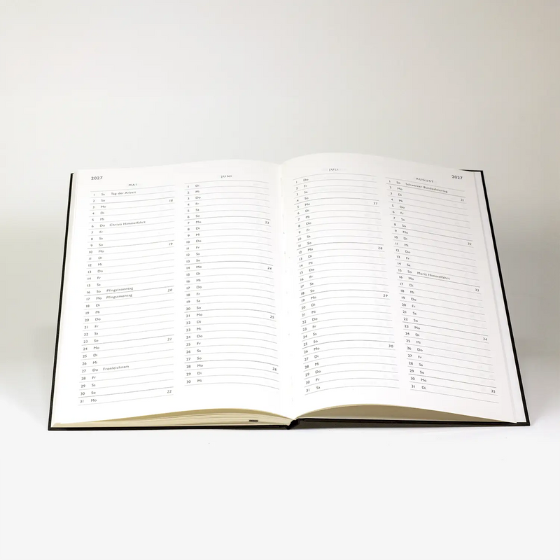 Wochenplaner-Tsumugi-schwarz-2026-von-carta-pura-9x15cm-und-16x-24cm-Monatsansicht-2027