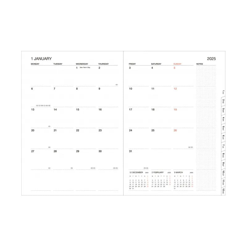 Wochenplaner / Wochenkalender 2024-2025 / A5 / 16 Monate / Gradient black