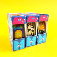 YUK-FUN-good-Washi-Tape-15mmx10m-Produktansicht-Tapes-in-Verpackung-auf-gelben-Untergrund