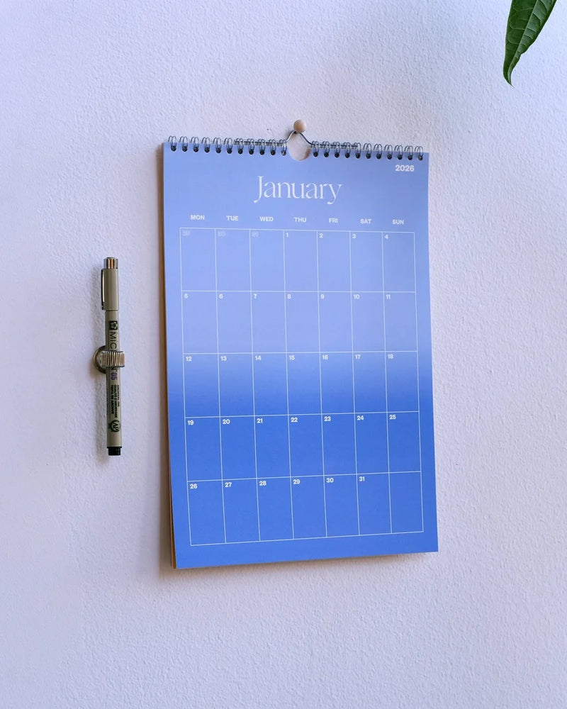 Yearkalender-2026-Wandkalender-A4-Spiralgebunden-Gradient-1Jahr-Januaransicht-4
