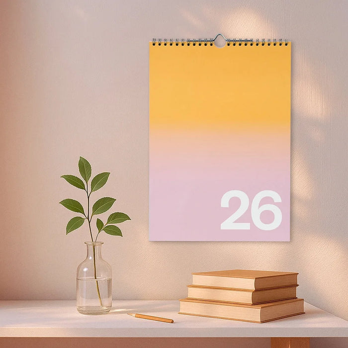 Yearkalender-2026-Wandkalender-A4-Spiralgebunden-Gradient-1Jahr-Produktansicht