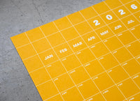 Yearkalender-2026-Wandkalender-ein-Blatt-bedruckt-mit-einem-Gradient-1Jahr-Format-40x100cm-Produktansicht-detailausschnitt-1